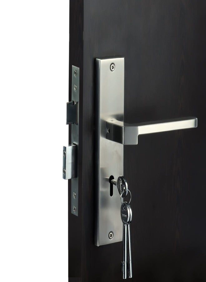 CRUST Premium 8 Inch Key Plate Mortise Door Lock Handle Set with Brass Lock Body with 3 Keys (Amity) - Image 5